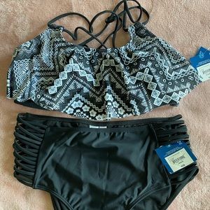 NWT - Arizona Jean Co hi waist bikini